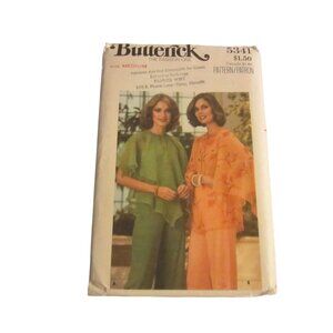 Butterick Women's Vintage Sewing Pattern 5341 Top Size Medium